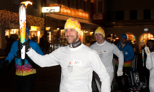 Olympisches Feuer in Lienz