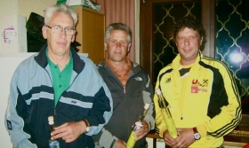 Das Siegerteam TSU Raika Oberlienz 2 mit Georg Lercher, Wilfried Lercher und Walter Ruggenthaler.