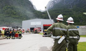 Feuerwehr löschte Brand in der Deponie Lavant Feuerwehr löschte Brand in der Deponie Lavant