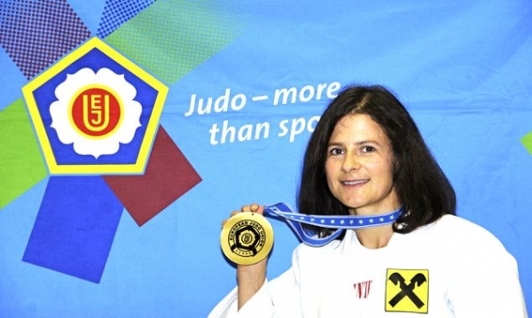 Die frischgebackene Europameisterin im Judo Elisabeth Waldner-Wenzel