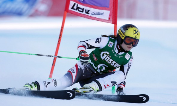 Anna Fenninger war auch 2013 im Riesentorlauf auf dem Hochstein in Lienz nicht zu schlagen. Foto: Expa/