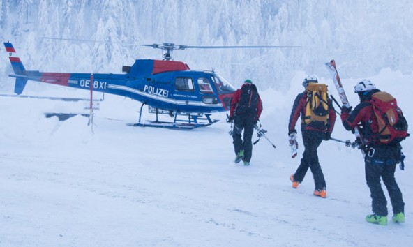 Alpinpolizei, Notarzt und Bergrettung waren im Einsatz. Fotos: Brunner Images