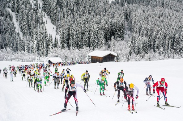 1500 Läuferinnen und Läufer nahmen den Bewerb im klassischen Stil in Angriff. 42 oder 20 Kilometer waren die zu bewältigenden Distanzen. Fotos: Expa/Martin Gruber