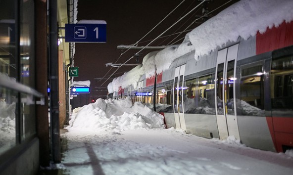 Vorerst eingestellt bleibt auch der Bahnverkehr von und nach Lienz.