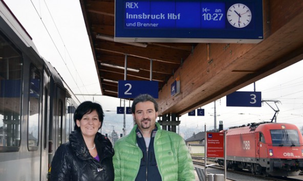 Andrea Haselwanter-Schneider und Markus Sint bleiben dabei: Der Zug war besser.