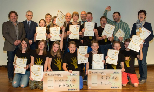 Gewinner des Publikumspreises: Die Neue Mittelschule Lienz-Nord freute sich über ihre Auszeichnung. Foto: Christian Forcher