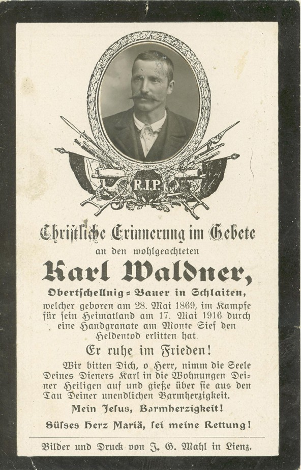 Waldner Karl vlg. Obertschellnig