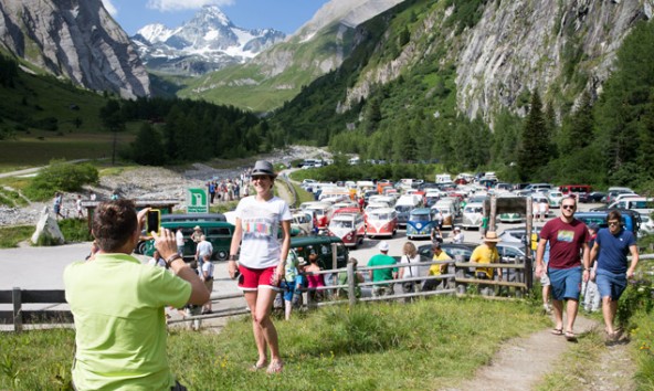 Ein unvergessliches Erinnerungsfoto. Heuer war auch der Glockner gnädig und zeigte sich in voller Pracht. Fotos: Expa/Groder