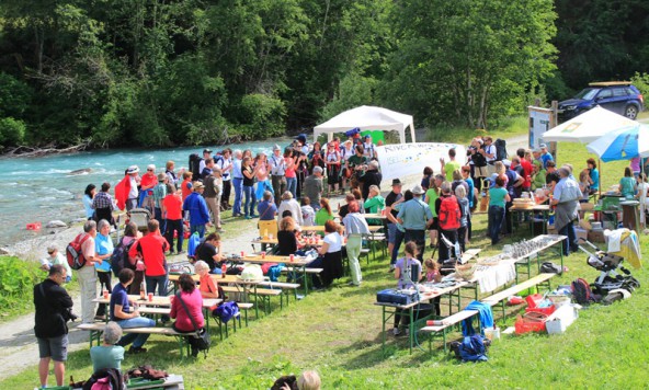 Auf einer Wellenlänge: Die Teilnehmer am Iselfest in Prägraten. Foto: Ian Trafford