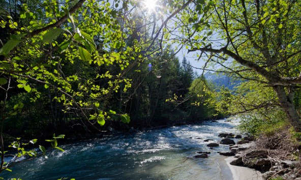 Hier an der noch jungen Isel starten die jungen "Riverwalker" ihre Trekkingtour. Foto: Wolfgang C. Retter