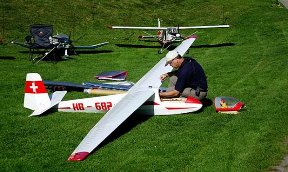 Einer der größten Segler die "Ka 8B" mit einer Spannweite von 6,40 m.  Foto: Markus Kozubowski