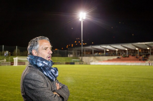 Für Rapid-Trainar Markus Hanser war die Rückkehr an seine ehemalige Wirkungsstätte ein sehr emotionales Erlebnis. Fotos: Expa/Feichter