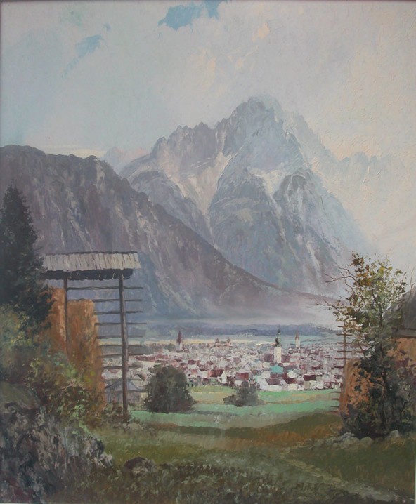 Franz Wimmer "Lienz mit Spitzkofel"