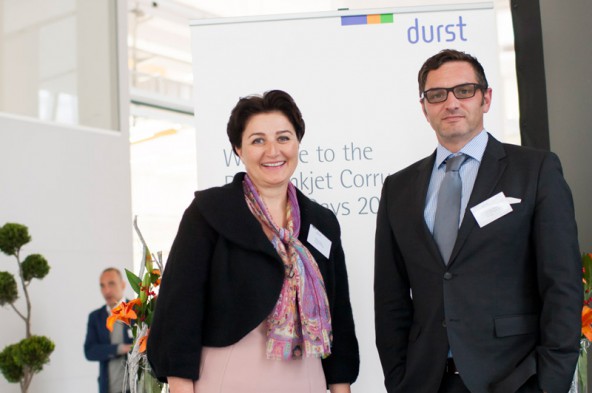 Die Gastgeber der "Corrugated Printing Days",   Barbara Schulz und Christoph Gamper.