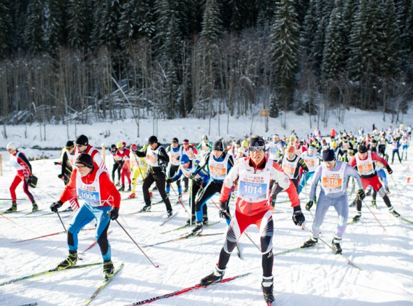 Der Start zum 41. Dolomitenlauf in Obertilliach, Osttirol. Fotos: Expa/Gruber