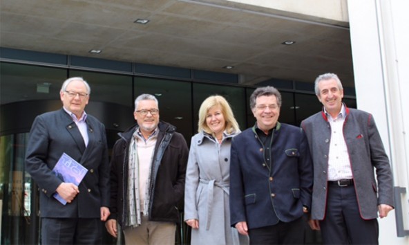 v.l.n.r.: Die Landtagsabgeordneten Hanns-Peter Adami, Josef Schett, Maria Zwölfer, Klubbeiräte Hans Lindenberger und Josef Falkner