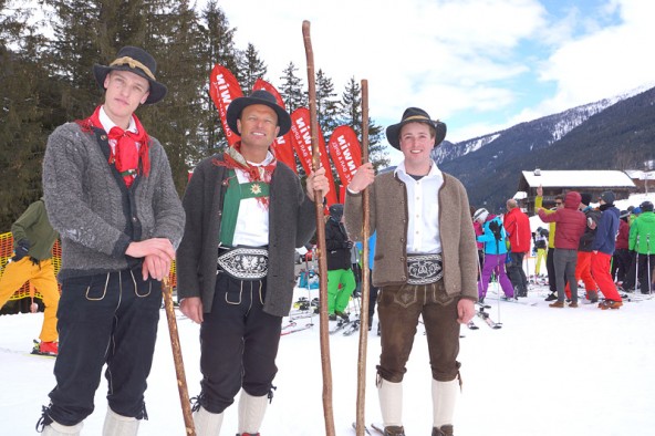 Mitglieder der MK Prägraten (v.l.): Thomas Berger, Konrad Steiner und Philipp Steiner.