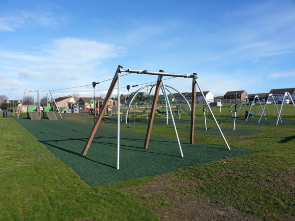 Der "Playpark" vor der Schule.