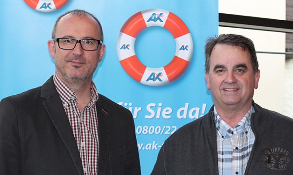 Wilfried Kollreider, Leiter der AK Lienz, und Vizebürgermeister Meinhard Pargger. Foto: AK Tirol