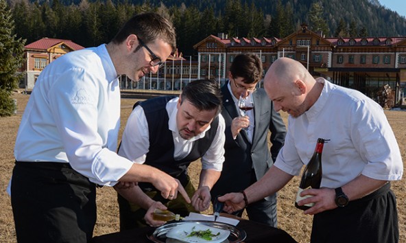 Die vier Vereinsmitglieder verbindet neben der Leidenschaft für ihren Beruf der Sinn für das Tun, anstatt nur zu reden. Foto: Culinaris Tirolensis