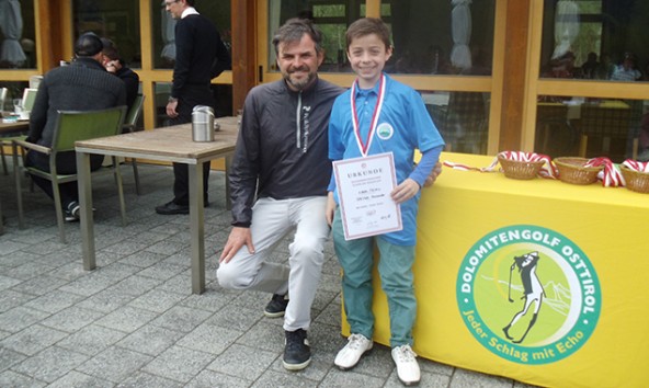 Ranger GC Dolomitengolf Ralf Reiter mit Alexander Opetnik (Sieger U10 männlich)