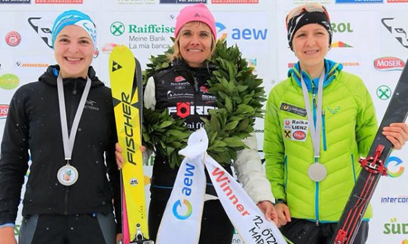 Anna Pircher gewinnt vor Susanne Mair und Viola Biberacher.