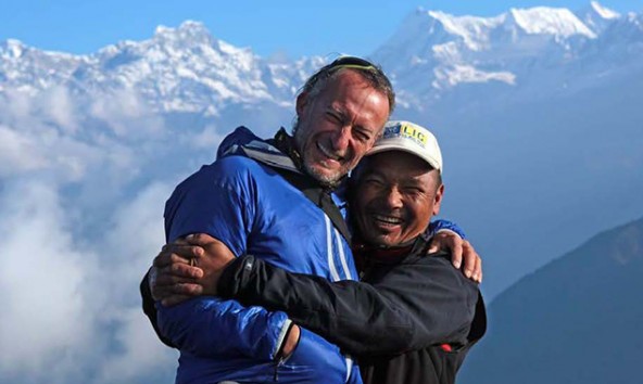 v.l.: Herbert Mayerhofer und Lakpa Dorje Sherpa