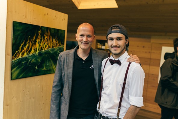 Die Künstler: Josef Zangerl (links) und Lukas Lukasser. 