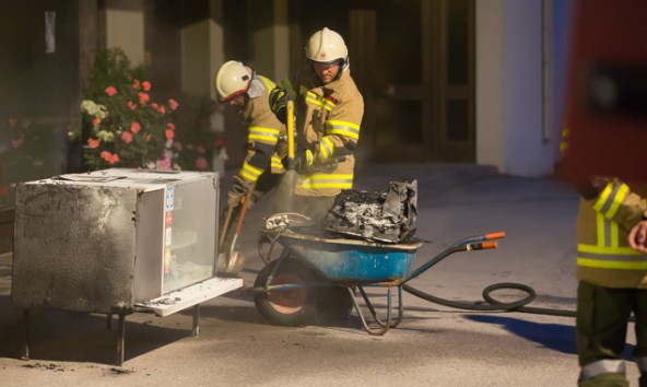 Die Feuerwehr Ainet bekam den Brand bald unter Kontrolle.