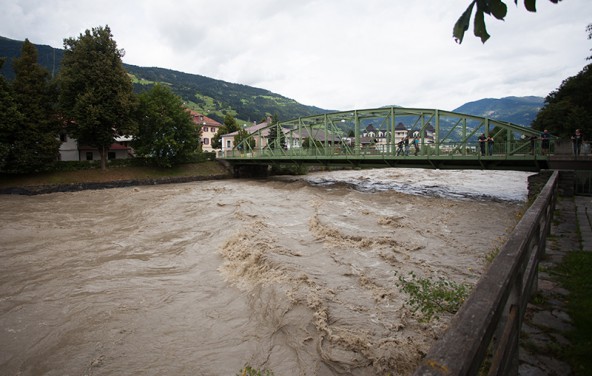 So sieht ein HQ5 aus, ein Hochwasser, wie es im Schnitt alle fünf Jahre vorkommt. Bei einem HQ100 fließt doppelt so viel Wasser!