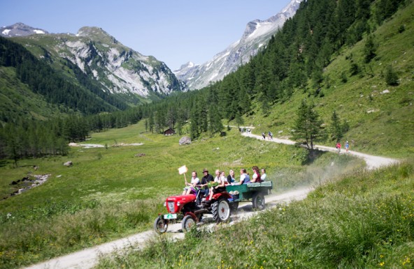 Shuttletransport zur Obenfigeralm.