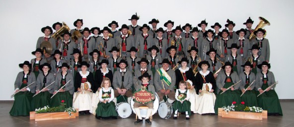 Gruppenfoto der Musikkapelle Thurn. Foto: Raimund Mußhauser