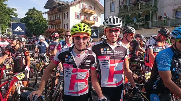 Vor dem Start: Hannes Wilhelmer und Thomas Aichner. 