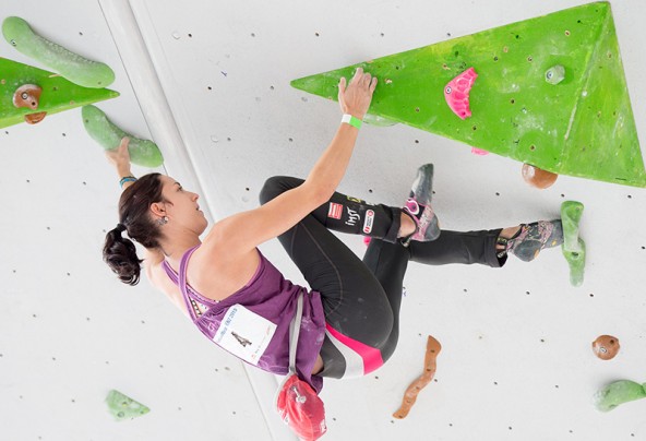 Katharina Posch kletterte mit einer Glanzleistung zum Sieg.