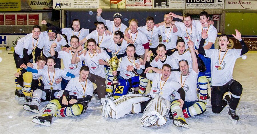 Die frischgebackenen Meister der Kärntner Liga West Division 2: das Farmteam Huben. Foto: Brunner Images