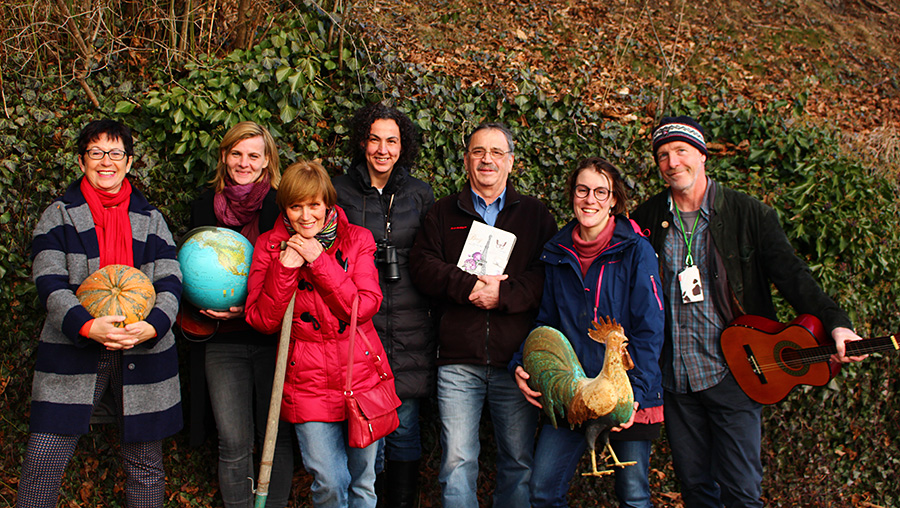 Die Liste Unabhängige@Gaimberg. Von links: Elisabeth Rakotoniaina-Waldner, Andrea Oberzaucher, Anna Rainer, Daniela Gumpoldsberger, Peter Ressi, Karoline Baumgartner und Sepp Duregger. Foto: Miriam Ressi